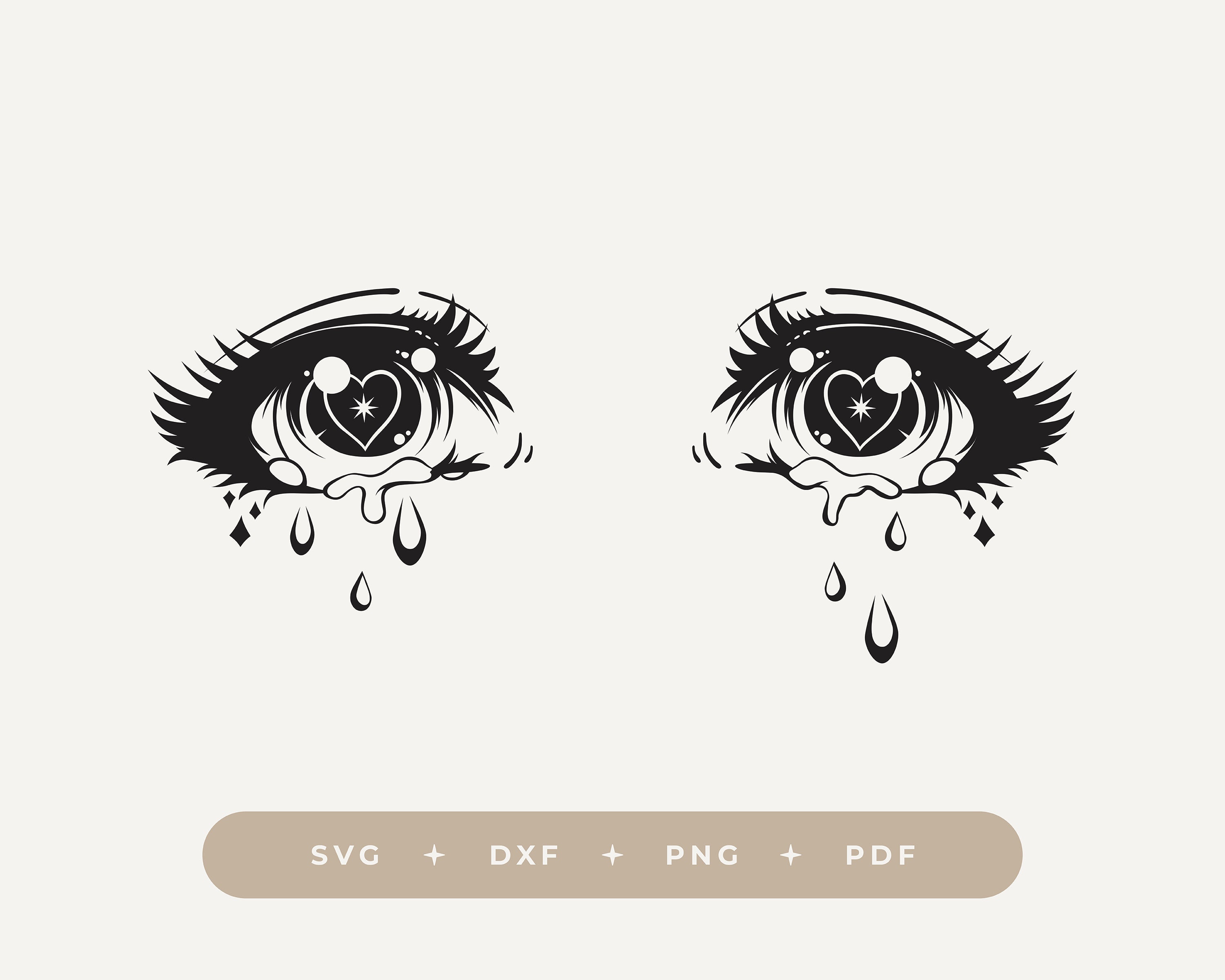 Buy Euphoria Tears SVG  Euphoria Inspired SVG  Crying Eyes Anime Online  in India  Etsy
