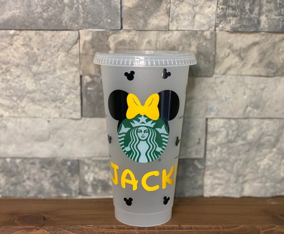 Starbucks Disney Inspired Cold Cup| Disney Inspired Mouse Cup| Disney Cup|  Mickey Starbucks Cup| Mickey Personalized Starbucks Tumbler