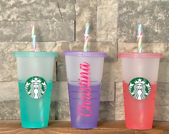 Mystery COLOR CHANGING STARBUCKS Personalized cup | Aesthetic cup | Personalized Mystery Cup | Color changing cup | Custom gift ideas