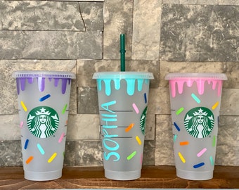 Preppy Starbucks Cold Cup  HPK Personalized Products