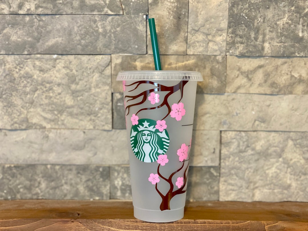 CHERRY BLOSSOM STARBUCKS Cup Personalized Japanese Cherry Blossom