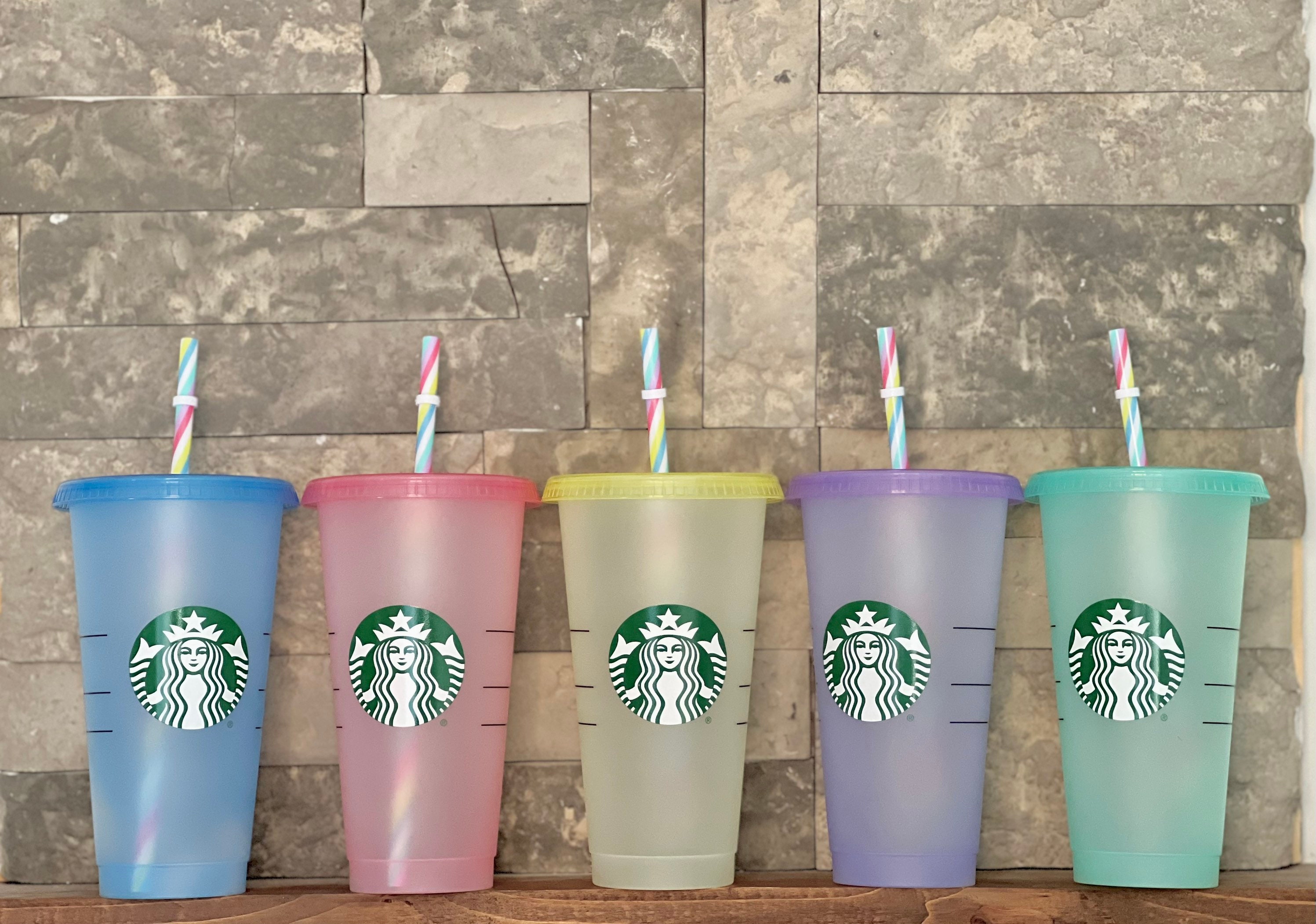 Starbucks Glass Color-changing Coffee Mugs w/ Lid Cups Gifts Limited  Edition