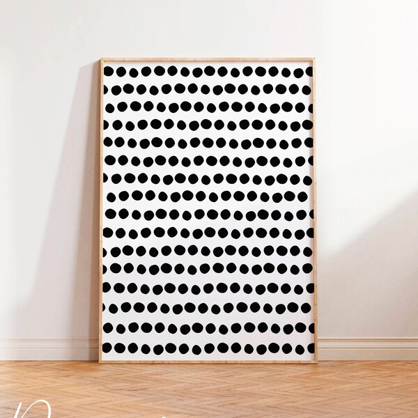 Polka Dot Wall Art Etsy