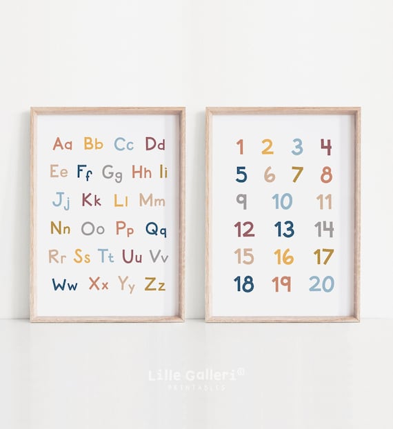 Neutral Playroom Homeschool Wall Decor DIGITAL DOWNLOAD ABC 123 Printables Educational Chart Set of 2 Neutral Alphabet & Numbers Wall Art Neutral Playroom Homeschool Wall Decor DIGITAL DOWNLOAD ABC 123 Printables Educational Chart Set of 2 Neutral Alphabet & Numbers Wall Art