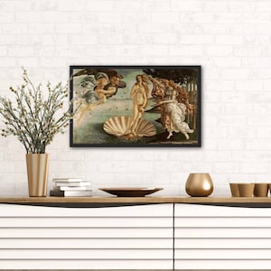 Cross stitch pattern. The Birth of Venus Botticelli. PDF file. Fast loading