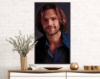 Cross stitch pattern. Jared Padalecki. Supernatural. PDF file. Fast loading