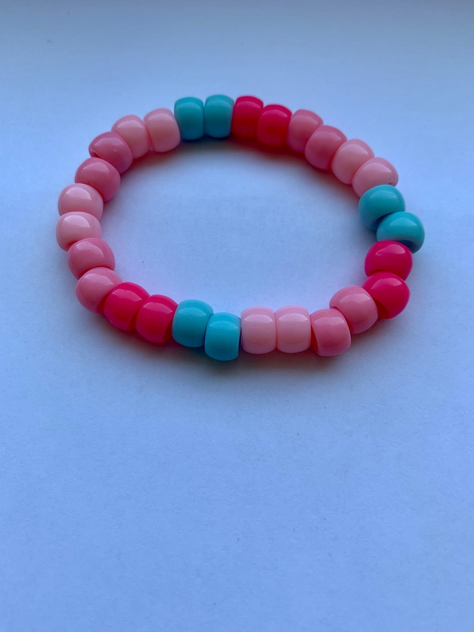 Cotton Candy Beaded Bracelet Summer Bracelet Trendy Etsy