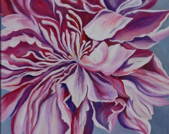 Peony Painting Etsy