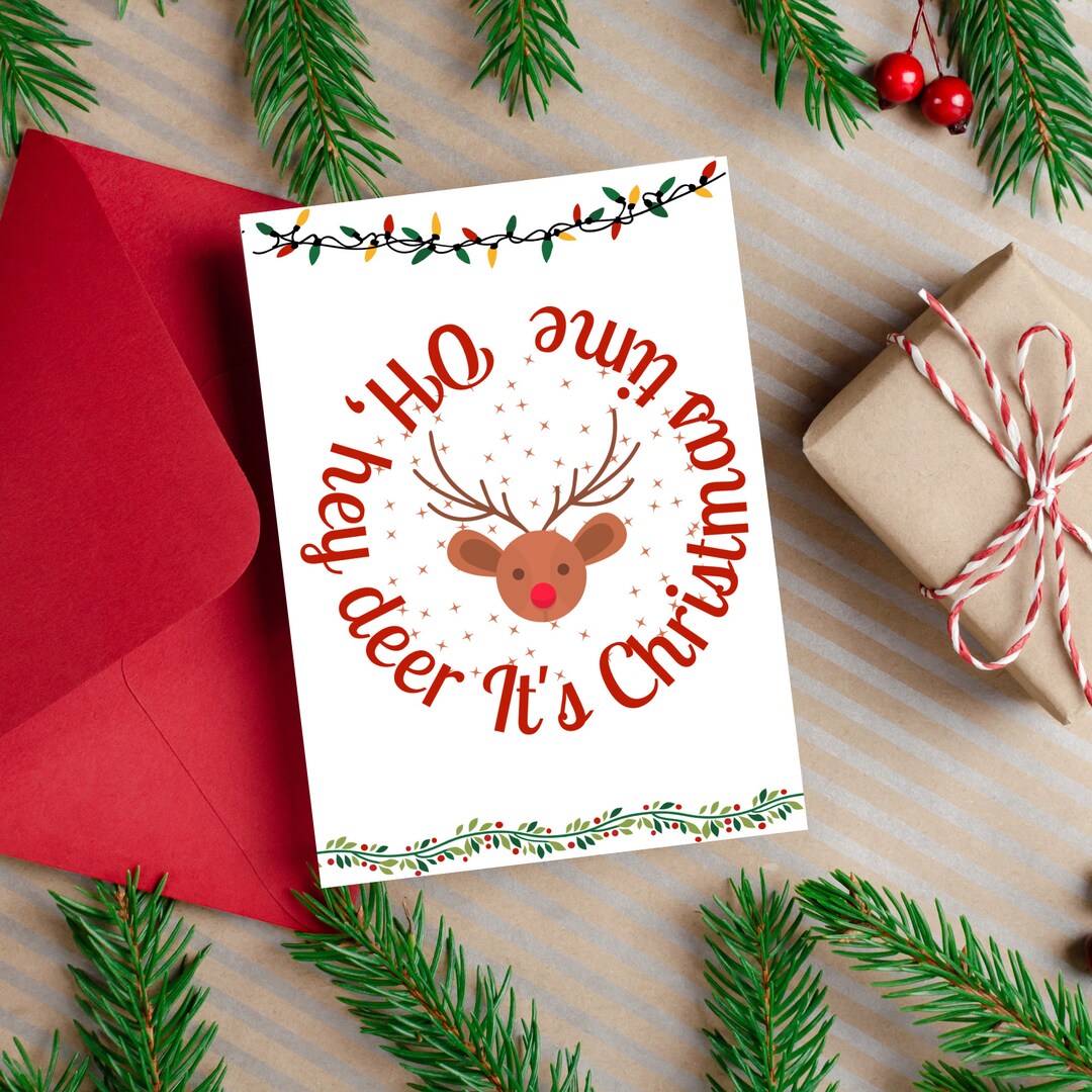Christmas cards printable holidays cards greeting cards folded