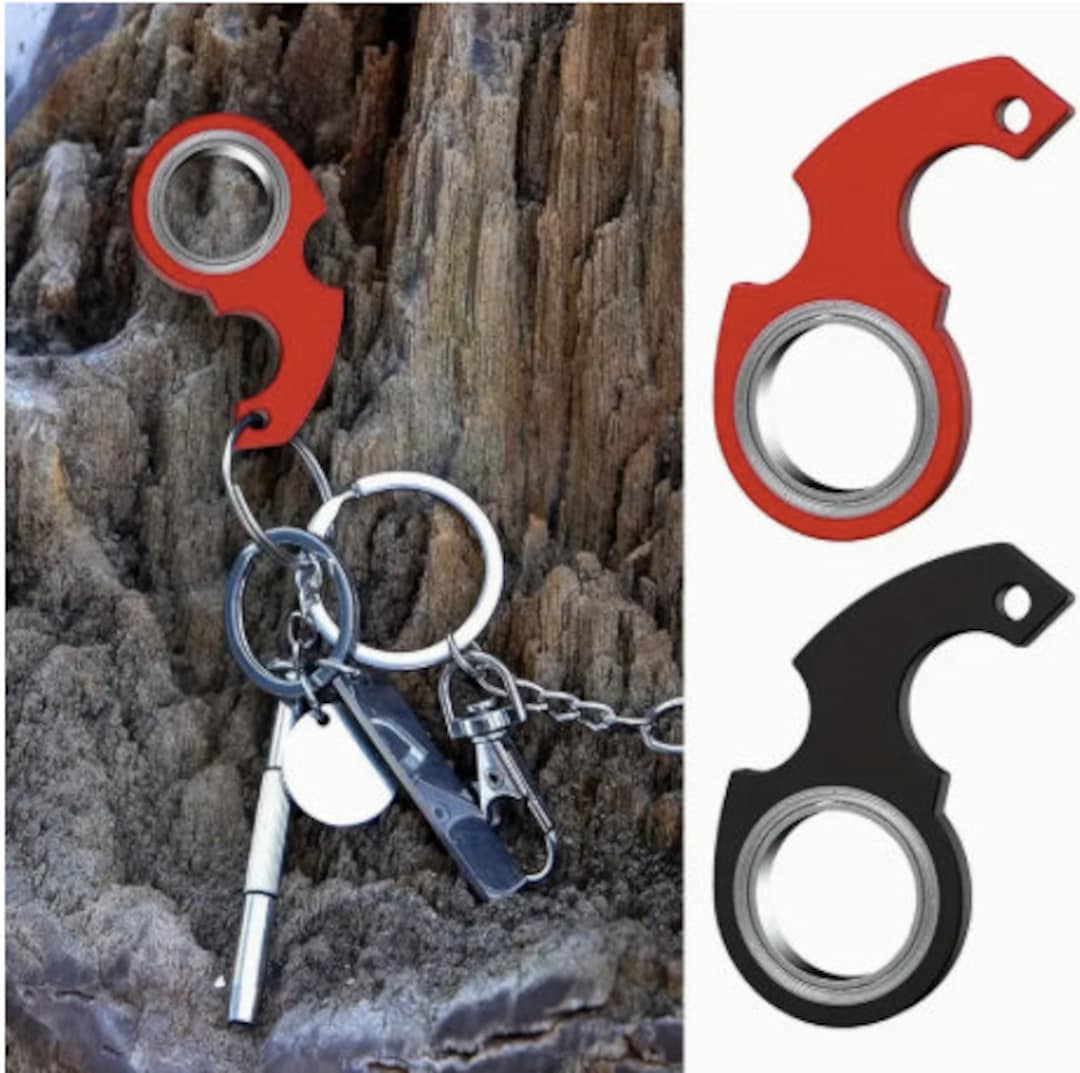 Karambit Spinner Style Fidget Spinner Keychain Anti Anxiety Etsy