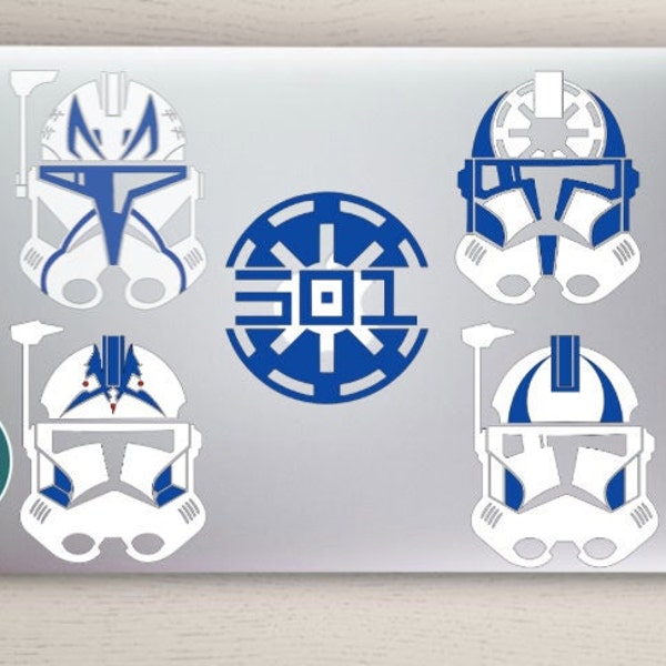 Star Wars clone wars 501st Legion permanent vinyl decal