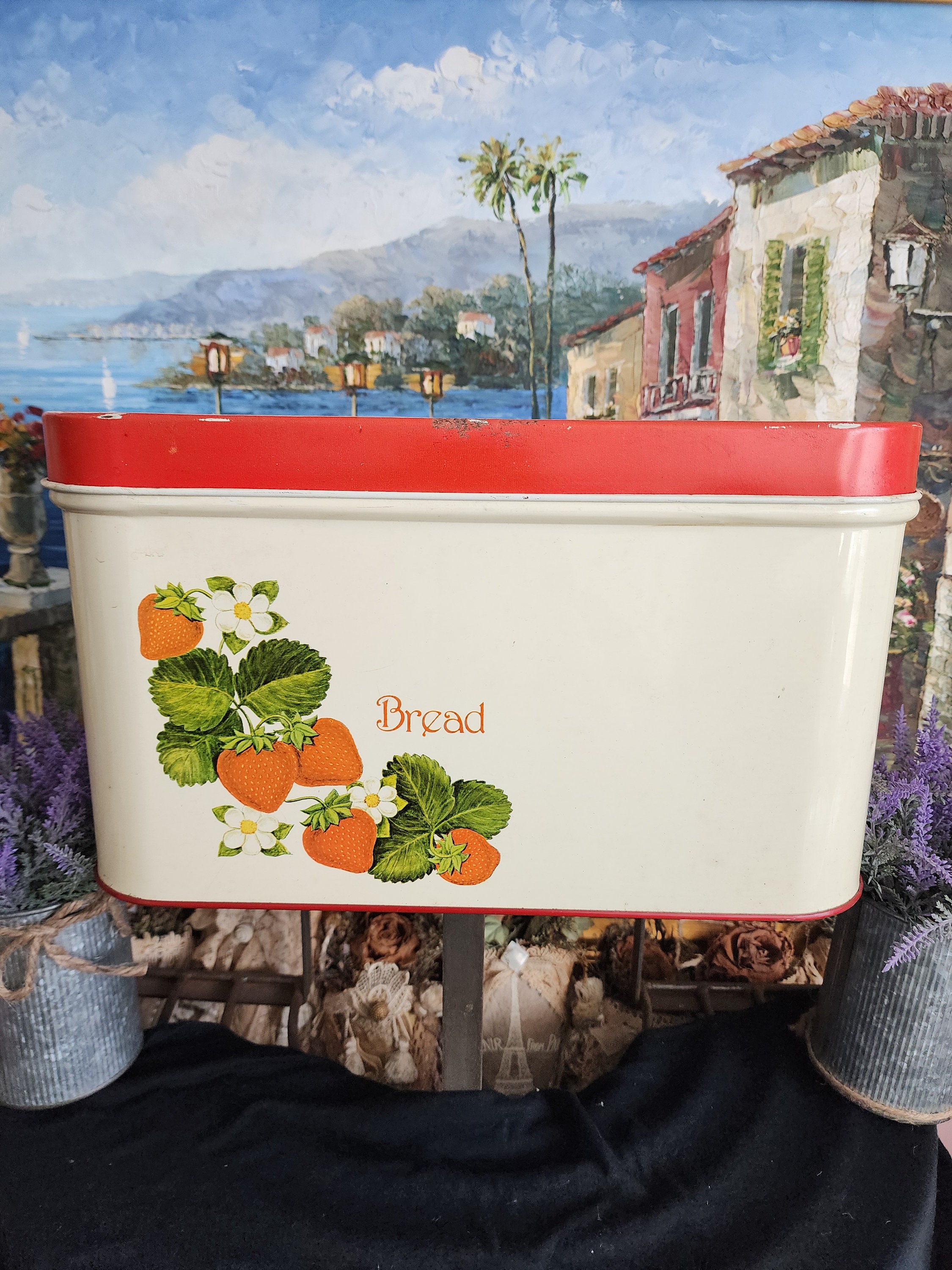 Vintage Enamelware Bread Box, Super Nice Condition. Etsy