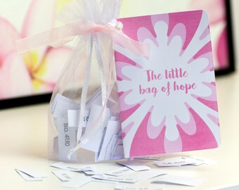Bible Verses Gift Set - The Little Bag of Hope, Encouraging Christian words gift