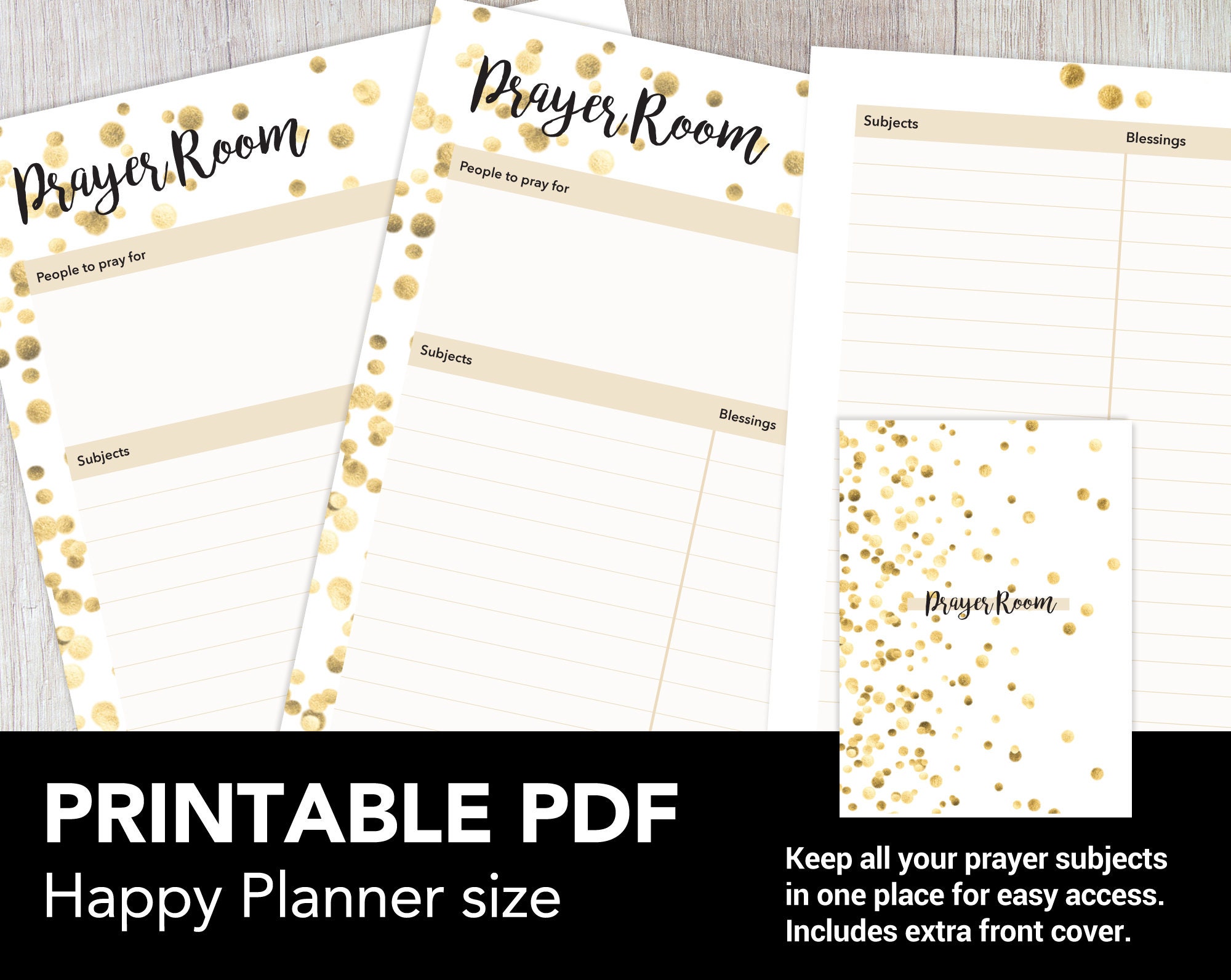 Prayer Journal Insert Happy Planner Prayer Room Christian - Etsy UK