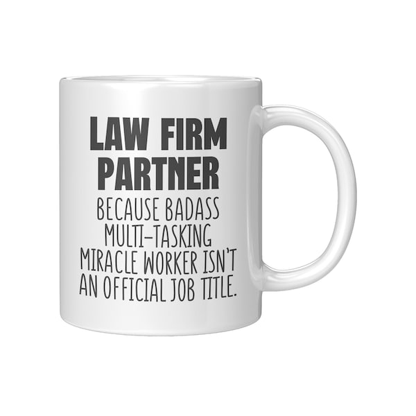 Law Firm Partner Mug, Christmas Gift for Law Firm Partner, Coffee Mug for Law Firm Partner, Promotion Gift Law Firm Partner