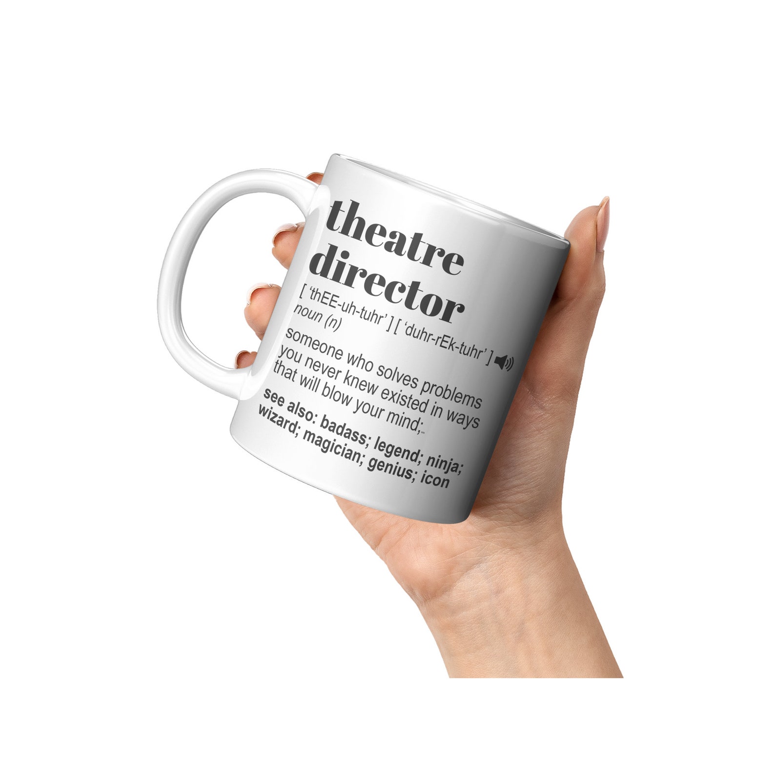 Theatre Director Mug, Gift for Theatre Director, Birthday Mug for