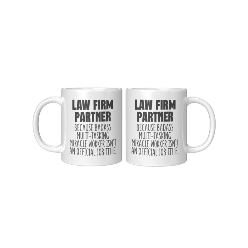 Law Firm Partner Mug, Christmas Gift for Law Firm Partner, Coffee Mug
