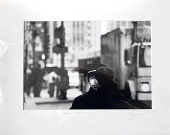 Bellhop, Michigan Ave, Chicago - Silver Gelatin Photography Print, 2008 Scholastic Art & Writing Awards National Gold Winner