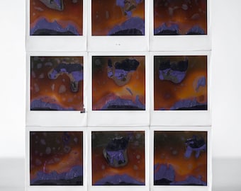 Polaroid 600 "ALCoHoL ABSTRACTiON" FiNE Art Mounted Color Photograph Assembly 10.5x12.75"