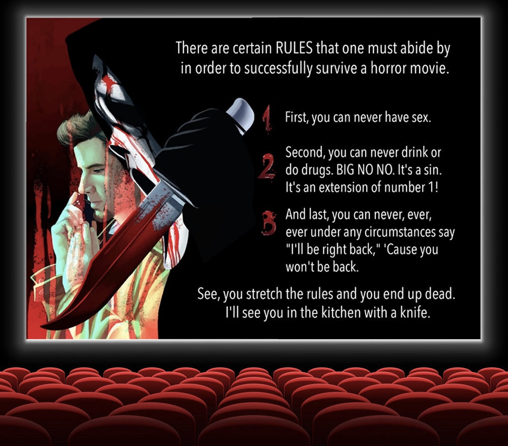 Rules to Surviving a Horror Movie Randy Meeks Etsy