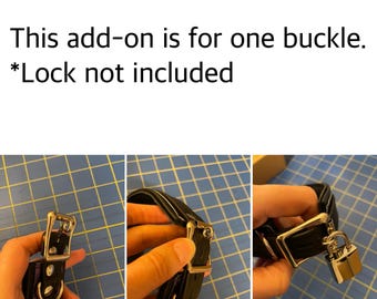 Add on: Give my order 1 locking buckle (for a pair of cuffs buy 2) by LoquaciousLeatherCo