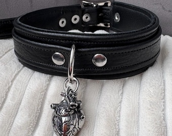 Anatomical Heart Collar by LoquaciousLeatherCo