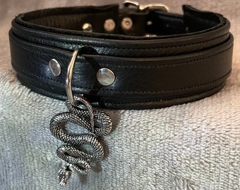 Sinuous Snake Collar by LoquaciousLeatherCo