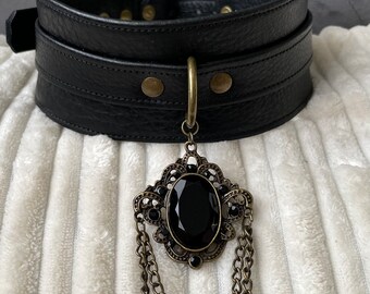 Chained Abyss Choker by LoquaciousLeatherCo