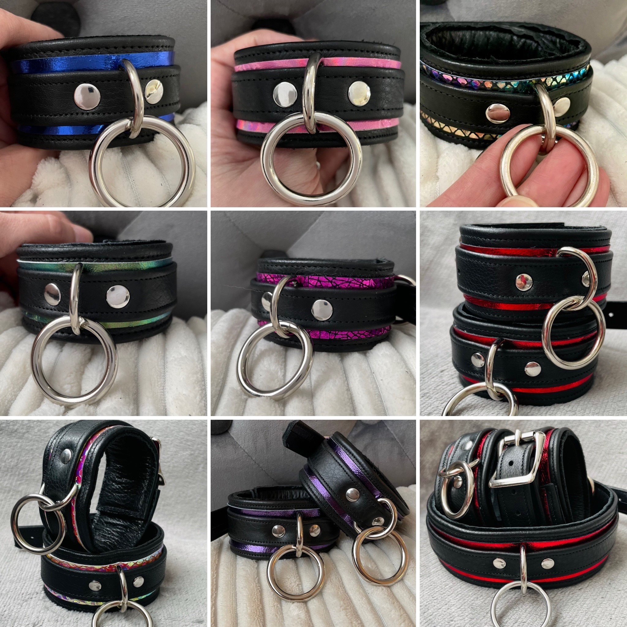 Leather Ankle Cuffs - Etsy