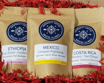 Coffee Gift Box - Set of 3 - 2oz Sample Packs