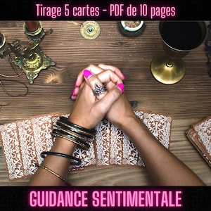 Orientación sentimental - Empate de tarot de 5 cartas
