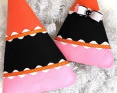 Halloween candy corn wreath attachment Halloween candy wreath attachments, pink orange and black candy corn