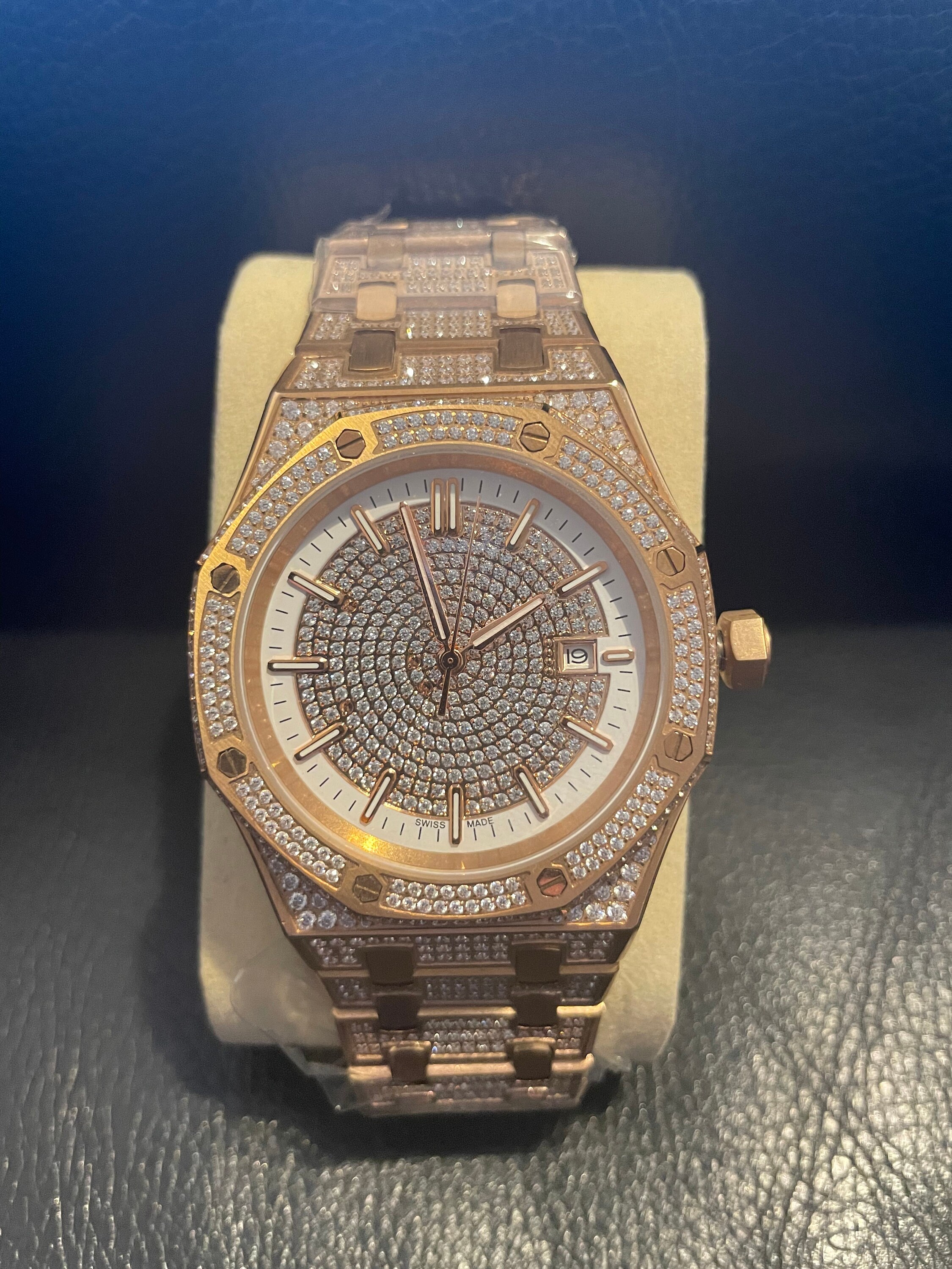 Iced Out AP Style Watch VVS Clarity Stones Automatic Self | Etsy
