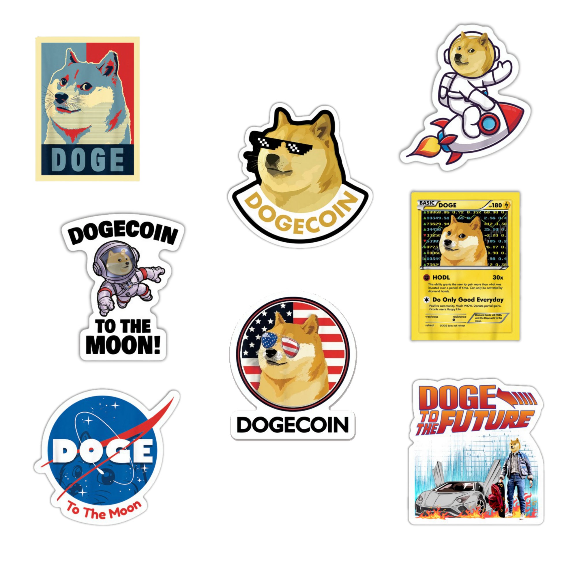dogecoin stickers whatsapp