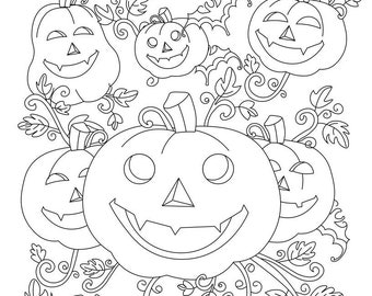 Download Halloween Color Book Etsy