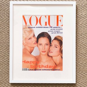 人気No.1 JUNE 1991 Limited Edition Vogue Cover Framed ORIGINAL - Etsy コレクション