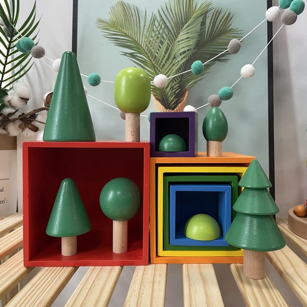 Wooden Tree Toy - Etsy