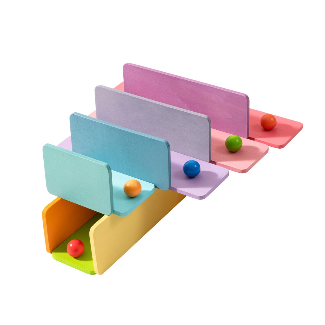 11 Pcs Wooden Rainbow Rectangle Stacker Toys Rainbow Building - Etsy
