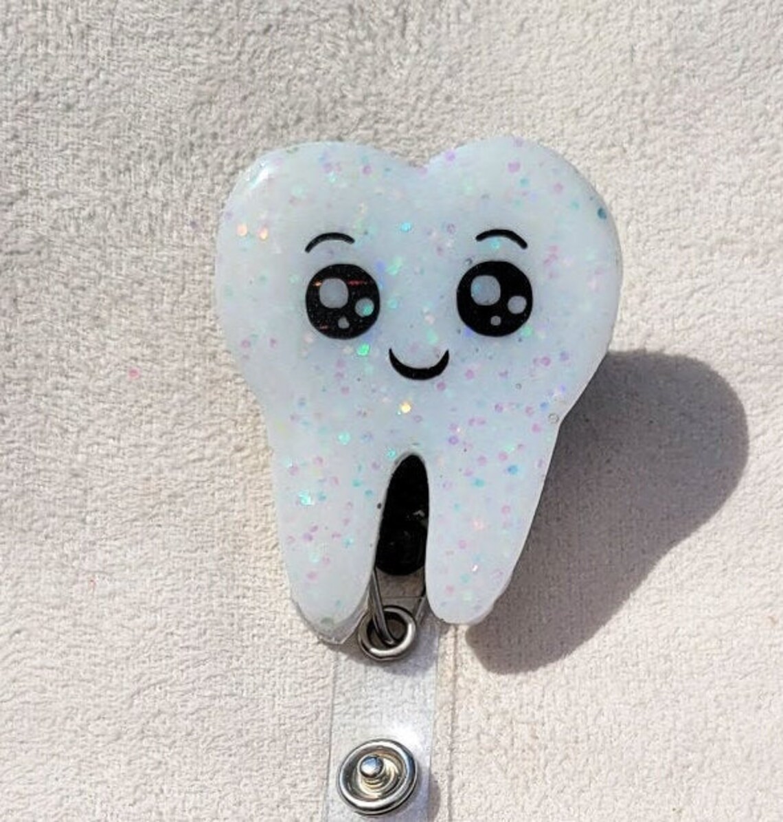 Happy Teeth Dental Retractable Badge Reel ID Holder Dentist Etsy