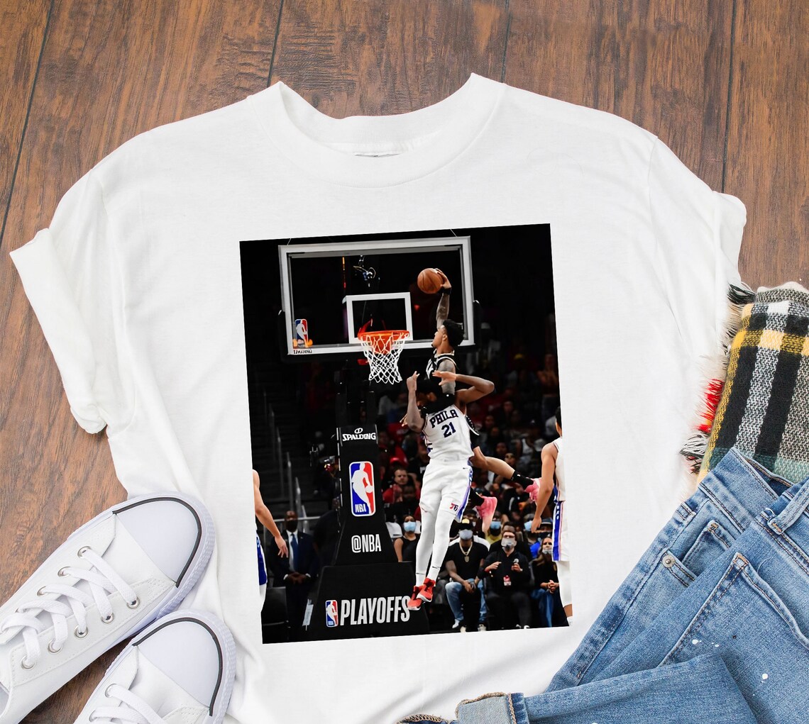 John Collins Dunk Over Joel Embiid Shirt John Collins Shirt | Etsy