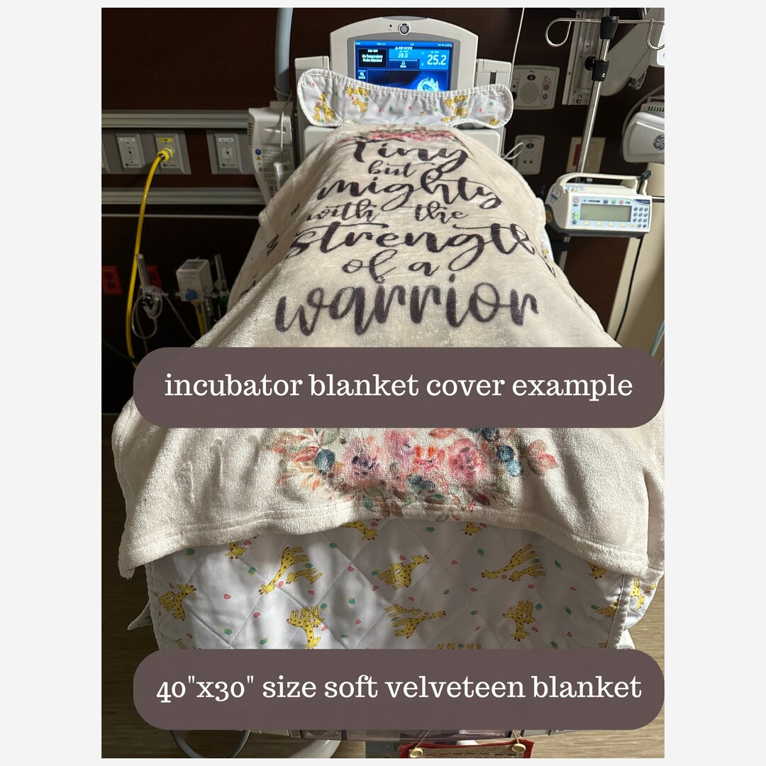 NICU Incubator Blankets Two Sided Custom Name Tiny and Etsy