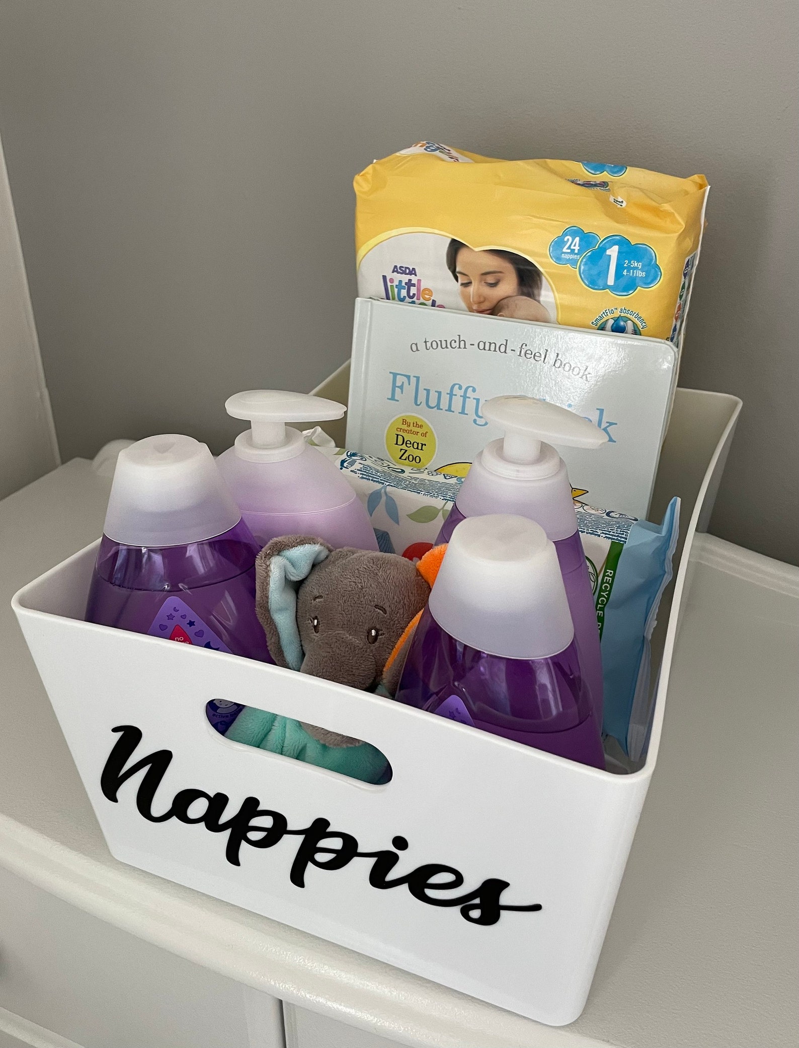 Baby Shower Gift Set. Nappy Caddy With Items Included. Newborn Etsy