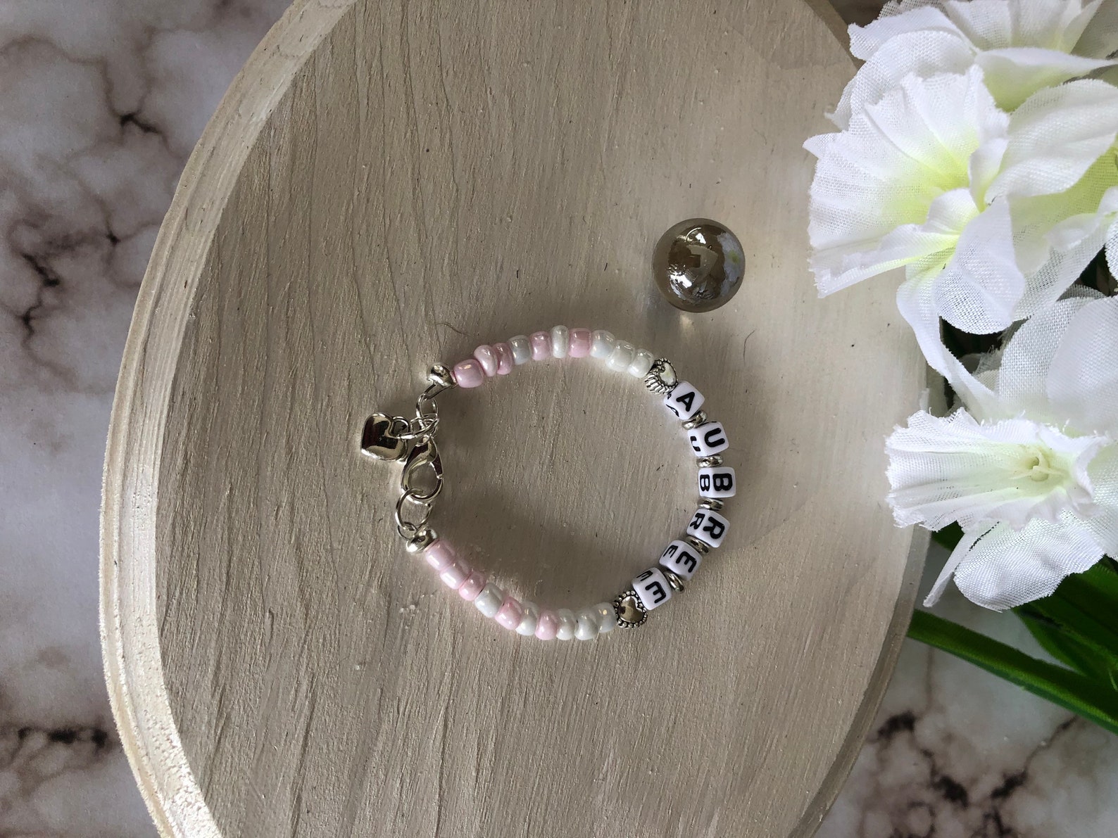 Childs personalized bracelet Etsy