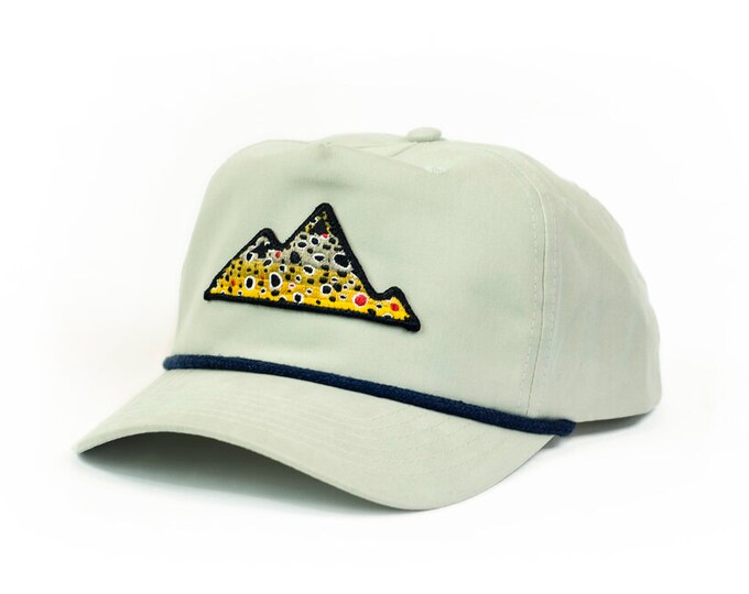 Brown Trout Hat Braided Rope Fly Fishing Fish Hat Classic Style Grandpa