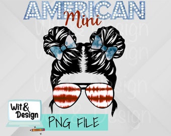 American Mini Czwarty Lipca Plik Png, Cyfrowe pobieranie Dnia Niepodległości, Plik sublimacji dla dzieci, Natychmiastowe pobieranie