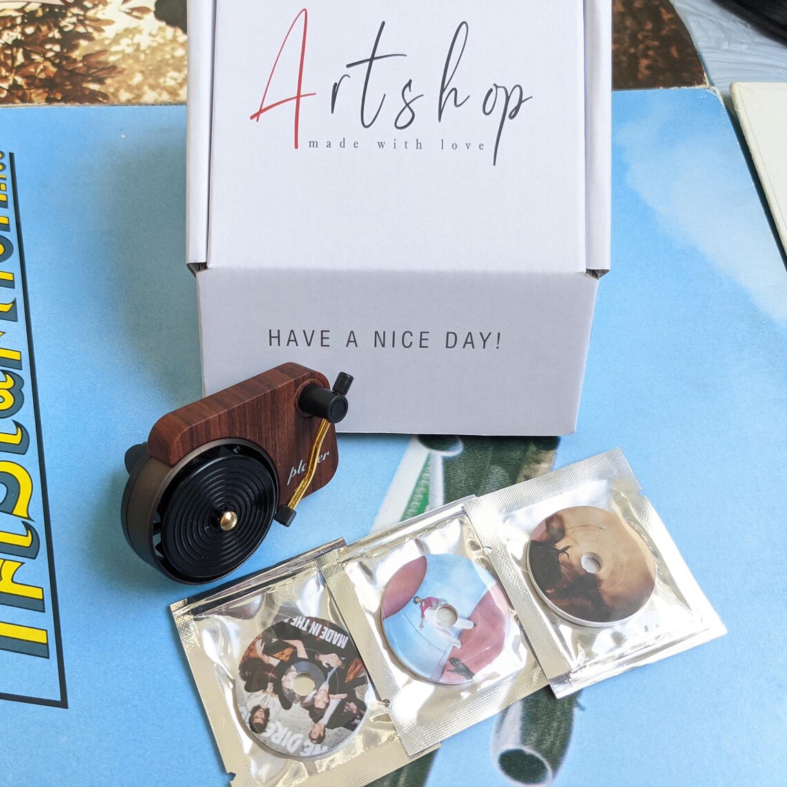 Car air Freshener Record Player Special Mini for car Album Etsy