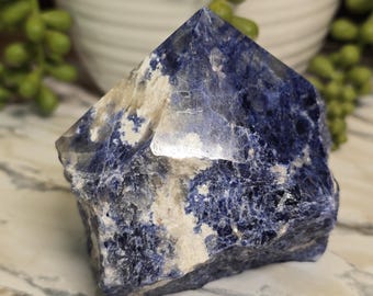 Sodalite Crystal Polished Point