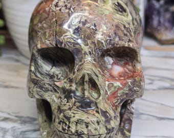 Dinosaur Egg Agate Skull 5in 2lbs 14.6oz