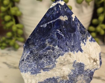 Sodalite Crystal Polished Point