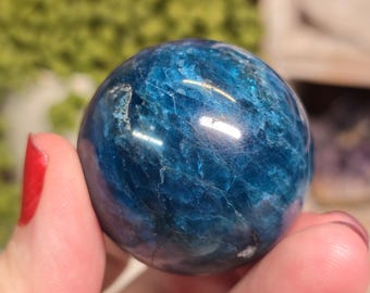 Blue Apatite Crystal Sphere 40.9mm